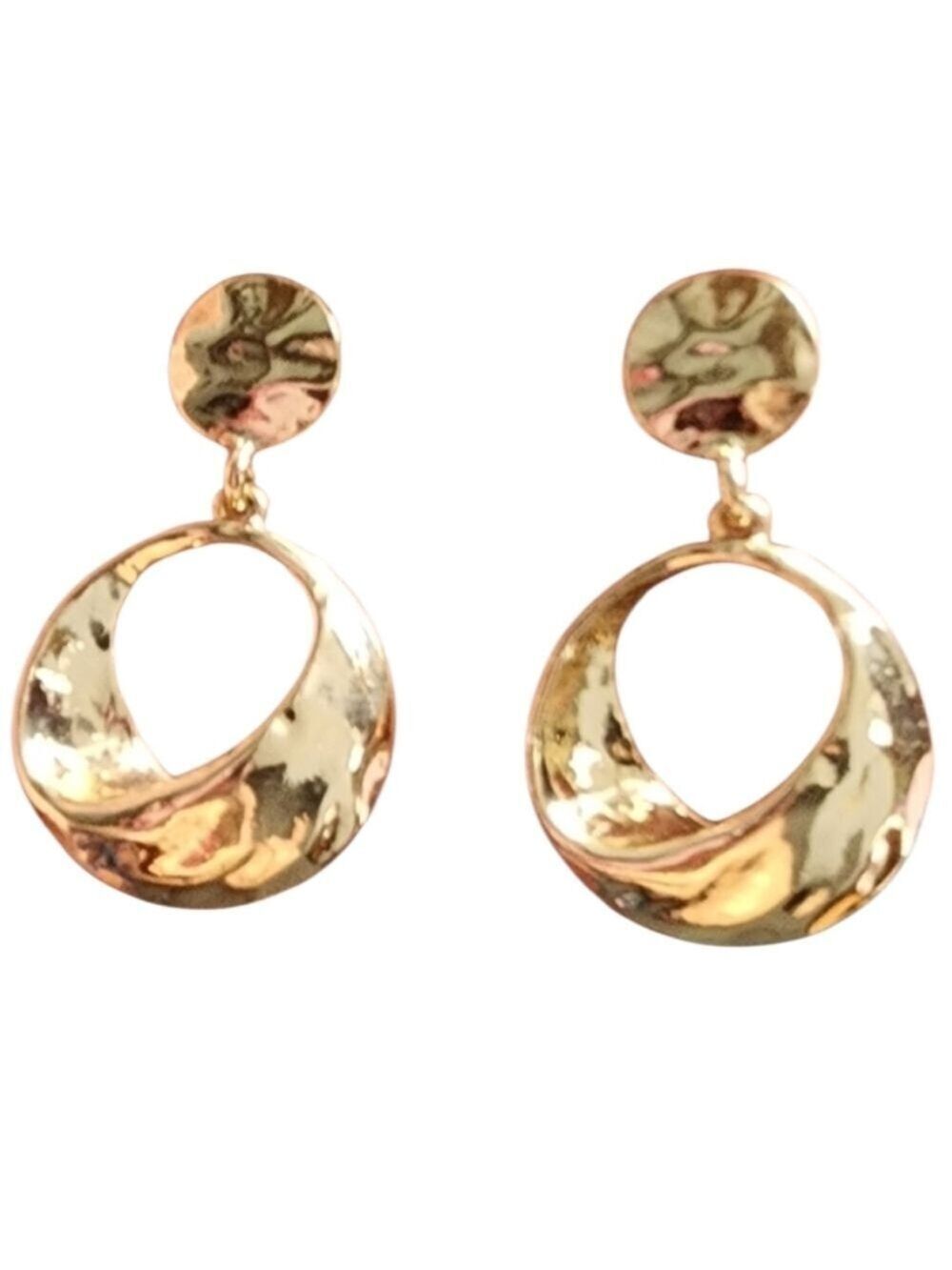 Gold Tone Hoop Earrings